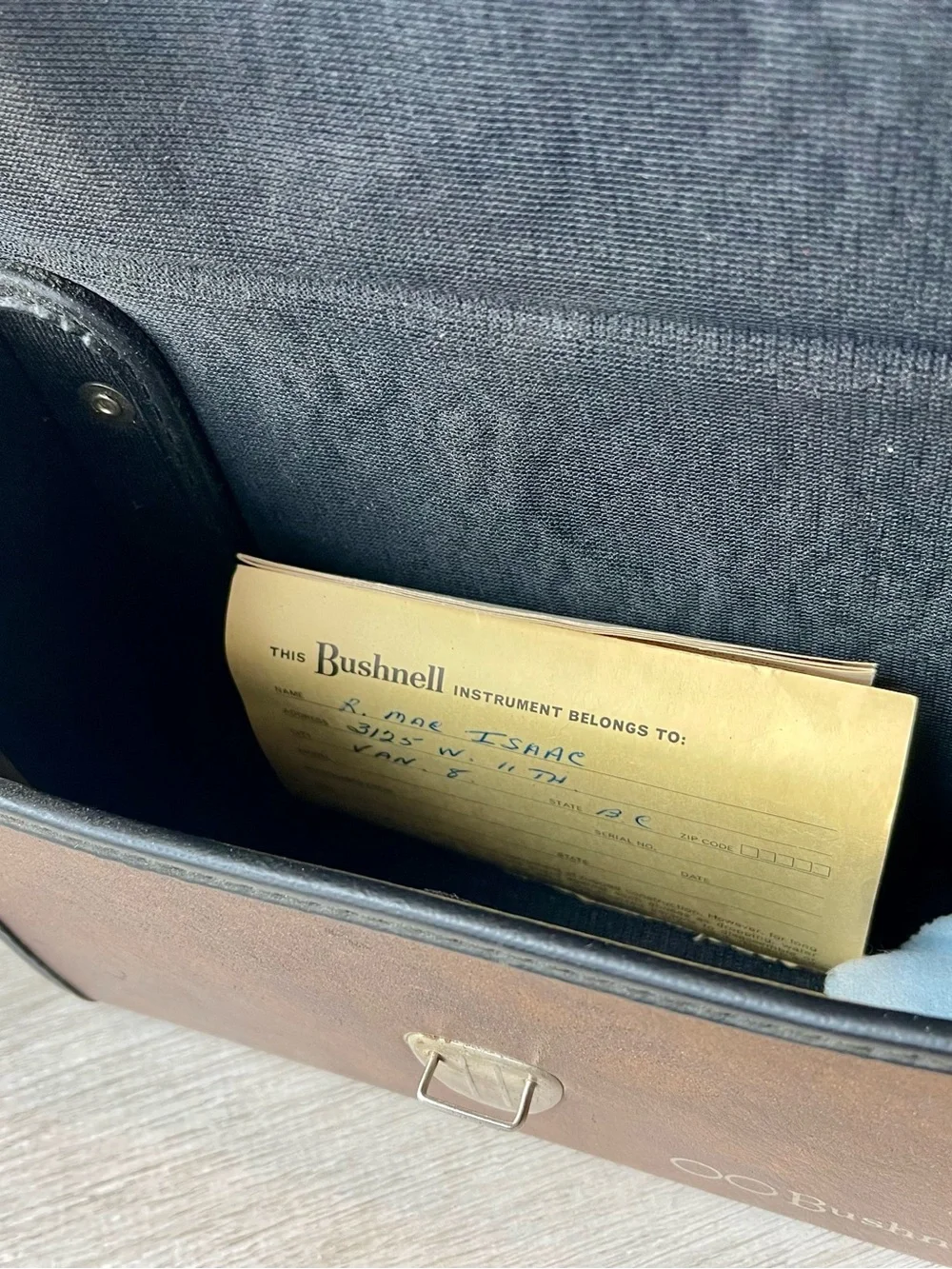 1970 Bushnell Binocular Crossbody Case with Authenticity Papers